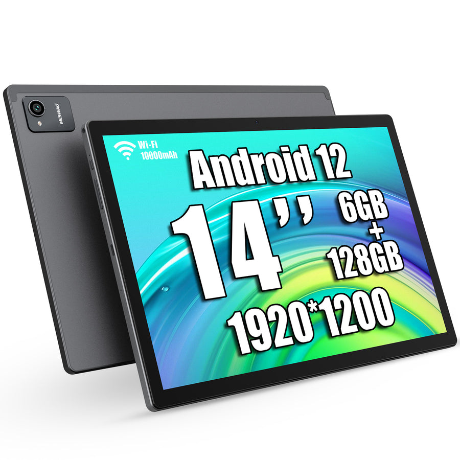 Meswao B2 14 Inch Android 14 Tablet, B2 14" Tablet with 1200P HD Big S