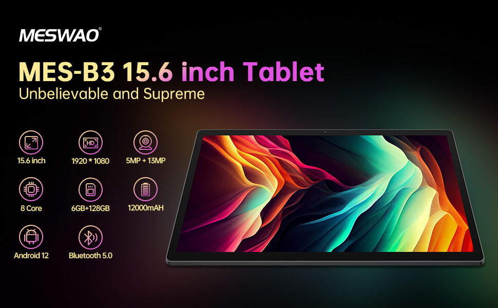 MESWAO 15.6インチAndroidタブレット MES-B3 ダークグレー MESWAO 15.6インチAndroidタブレット MES-B3 ダークグレー