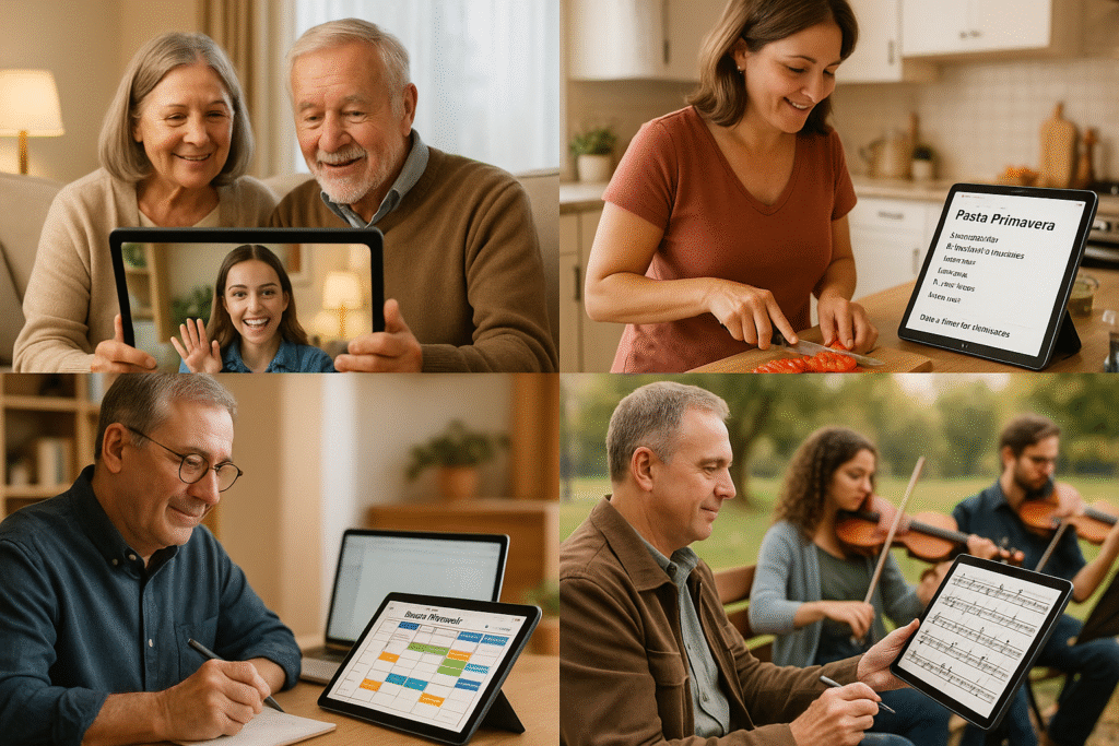 Use large tablets in multiple scenarios