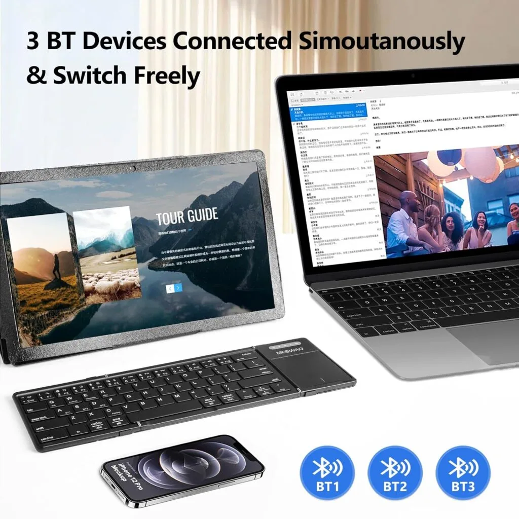 Meswao Ultra Foldable Bluetooth Keyboard