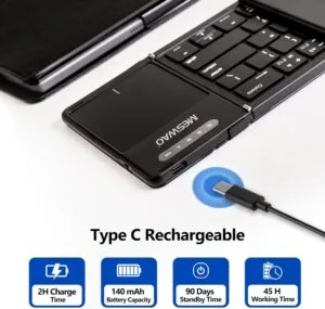Meswao Ultra Foldable Bluetooth Keyboard