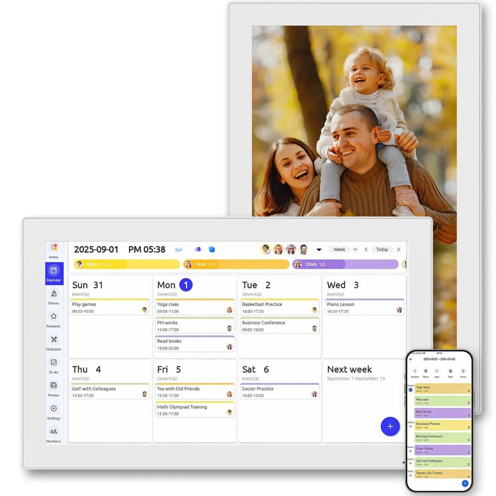 Meswao 15.6″ Digital Calendar