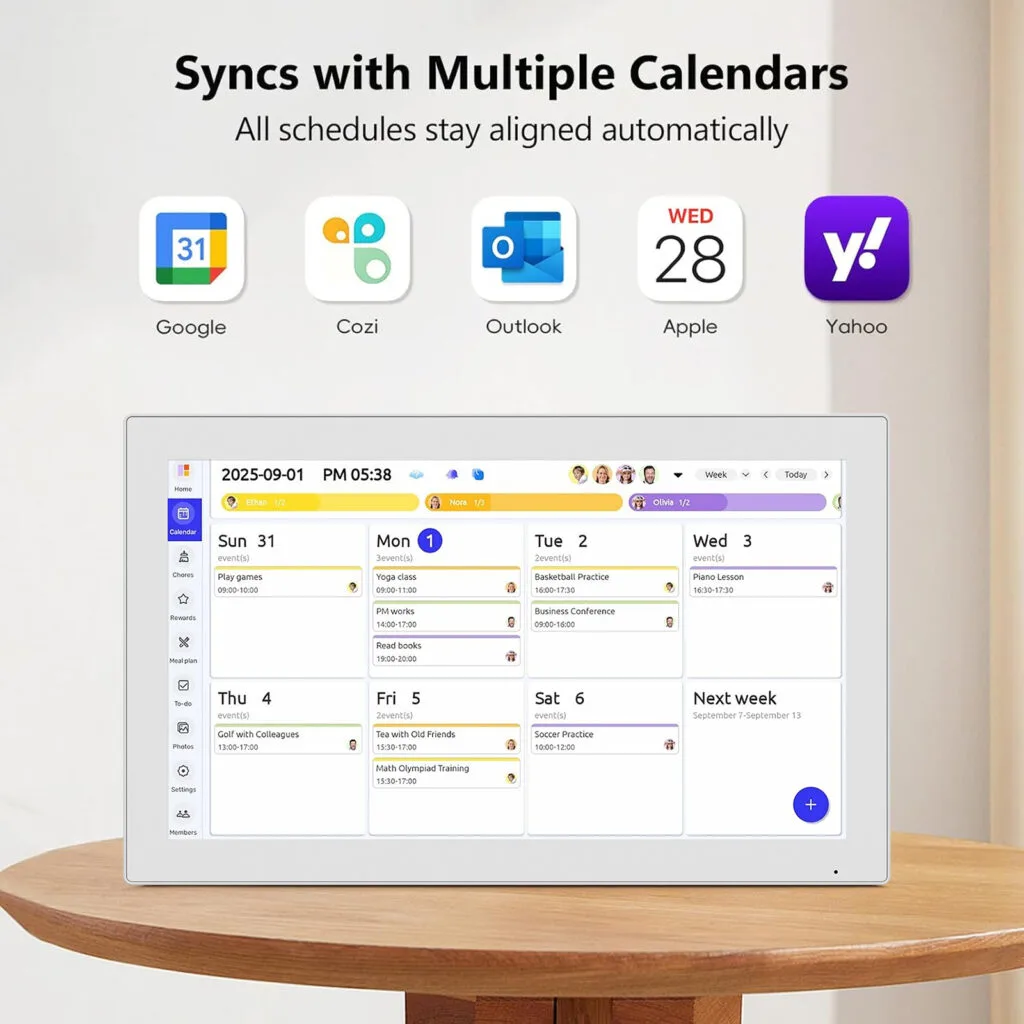 Meswao 15.6″ Digital Calendar