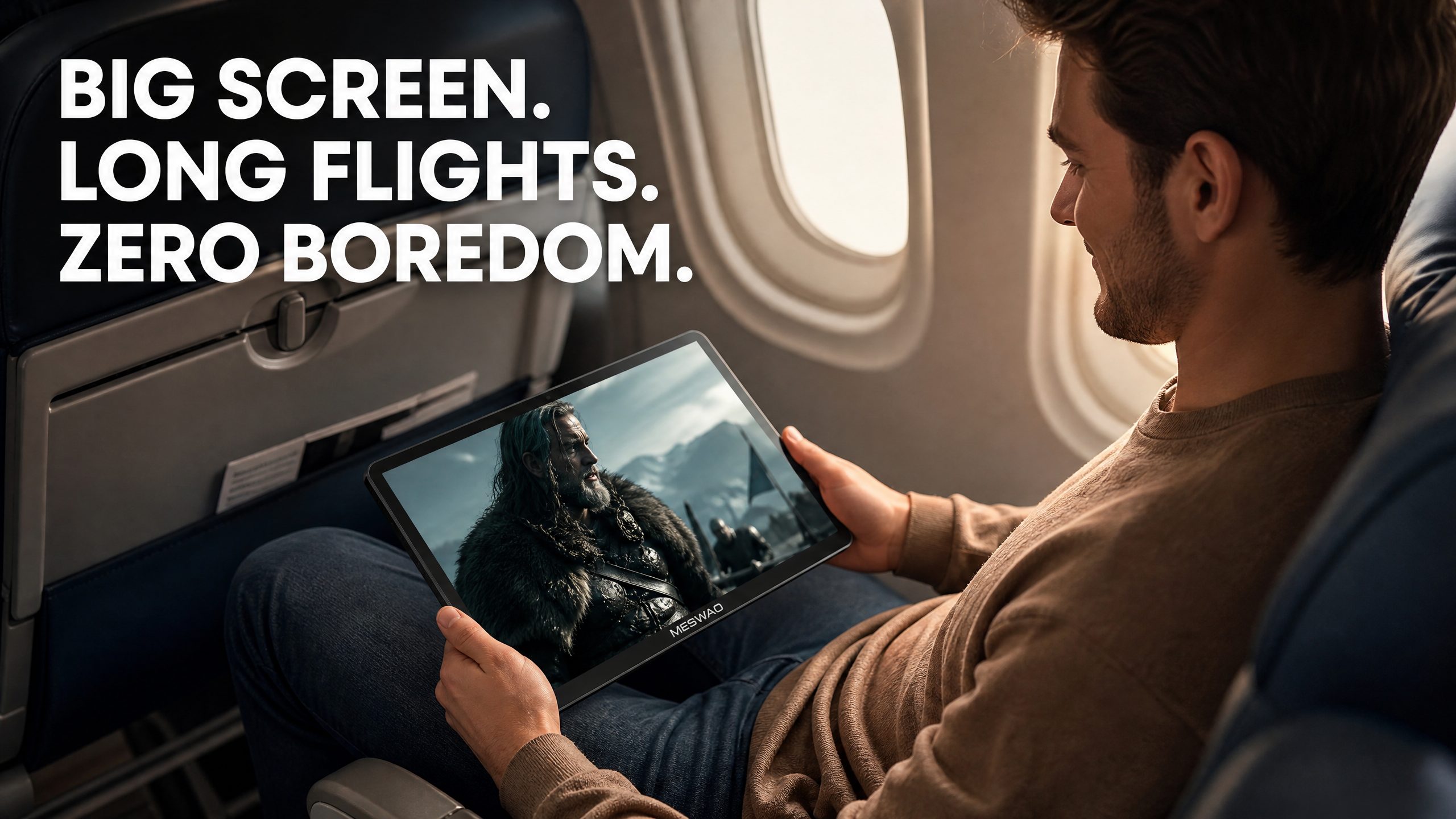 Visual comparison of 8 inch small tablet next to 15.6 inch large tablet